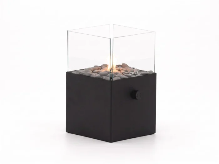 Cosiscoop Square gaslantaarn 20x20cm (h:30cm) - Zwart