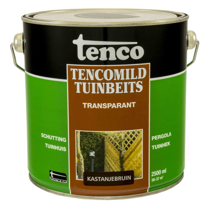 Tenco Transparant kastanjebruin 2,5l tencomild verf/beits – bruin