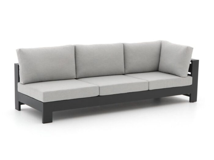 Bellagio tuinmeubelen Bellagio Avolo lounge tuinbank 3-zits linkerarm 253cm Laagste prijsgarantie! – Grijs