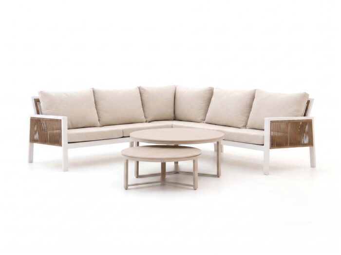 Manifesto Furniture Alzano hoek loungeset 5-delig – Wit