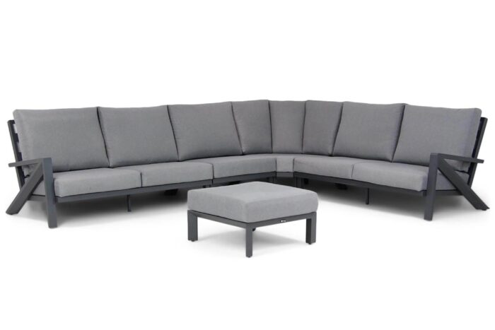 Santika Furniture Cinta hoek loungeset 5-delig – Grijs-antraciet
