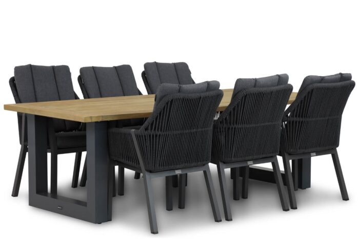 Lifestyle Garden Furniture Verona/Talai 240 cm dining tuinset 7-delig – Grijs-antraciet