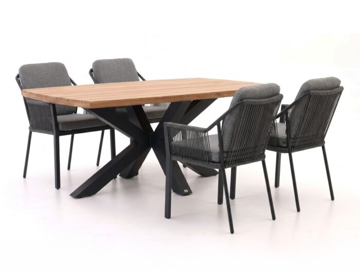 Tierra Outdoor Liv/Induno Deens Ovaal 180cm dining tuinset 5-delig stapelbaar