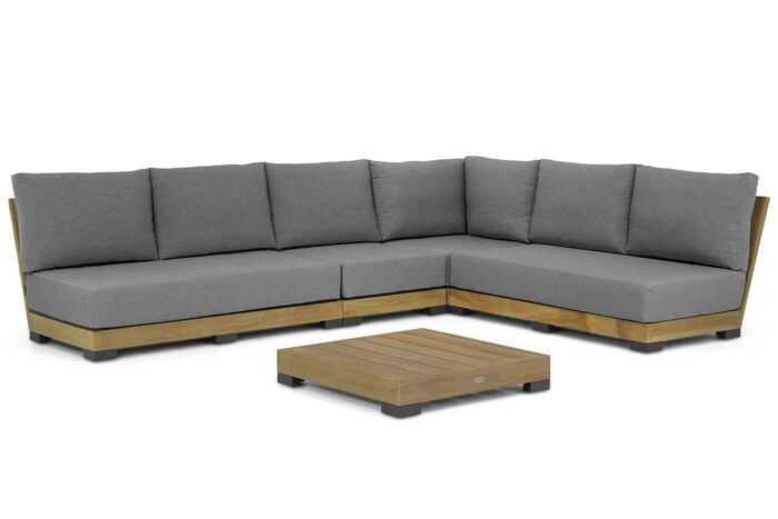 Lifestyle Garden Furniture Hilton hoek loungeset 4-delig – Old teak greywash