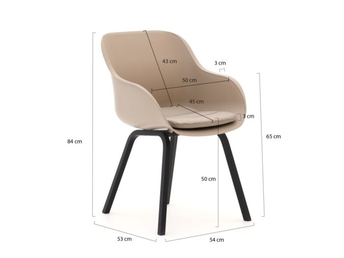 Hartman tuinmeubelen Le Soleil Element/Sophie Studio 170cm dining tuinset 5-delig