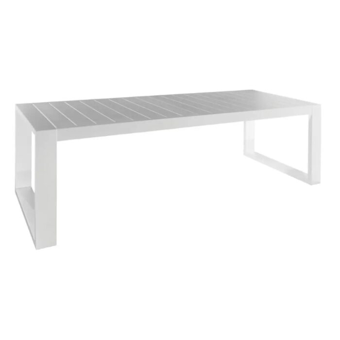 Borek Vitoria tuintafel aluminium 240x90x75 cm wit