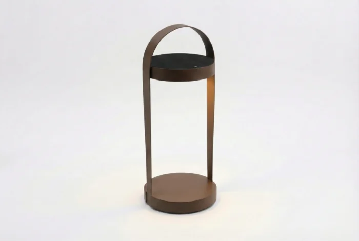 Cosilura floor lamp S espresso brown - Taupe-naturel-bruin