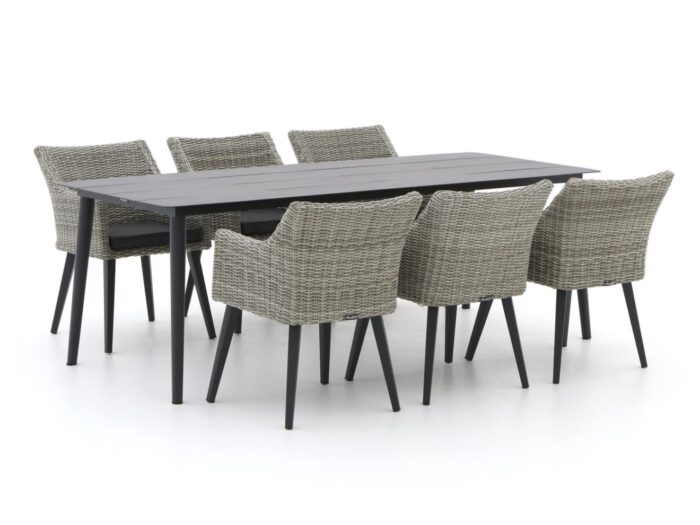 Manifesto Furniture Manifesto Matese/Sora 220cm dining tuinset 7-delig Laagste prijsgarantie! – Grijs