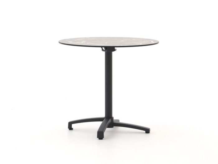Bellagio tuinmeubelen Bellagio Canzo klaptafel ø80cm (h:73cm) Laagste prijsgarantie! – Grijs