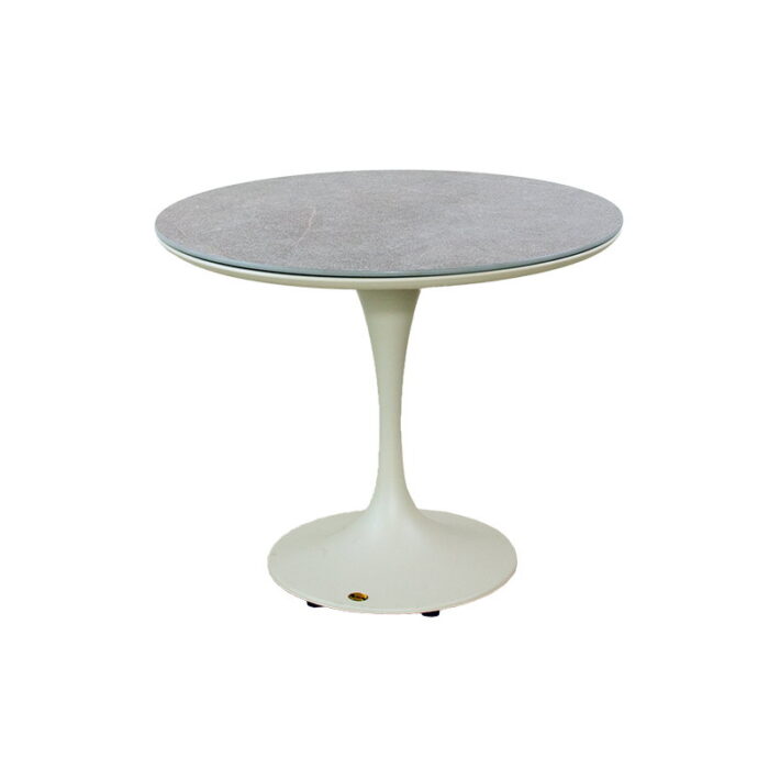 Oosterik home Bridgeport dining tafel sunny creme dia. 90 cm – beige