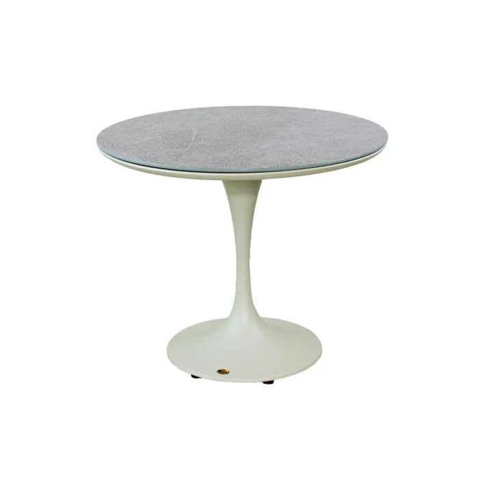 Oosterik home Bridgeport dining tafel sunny creme dia. 90 cm - beige