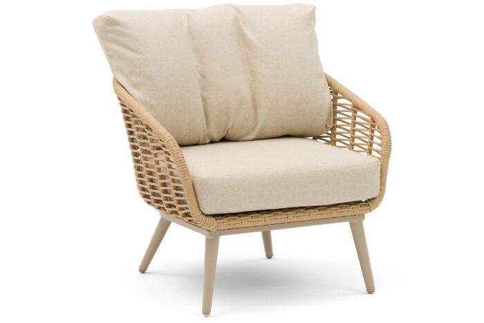 Coco Vinci lounge tuinstoel – Taupe-naturel-bruin