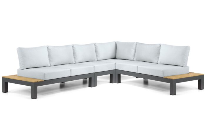 Lifestyle Garden Furniture Vittoria hoek loungeset 4-delig – Grijs-antraciet