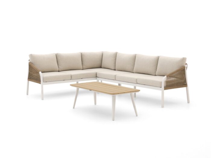 Manifesto Furniture Manifesto Copparo hoek loungeset 3-delig Laagste prijsgarantie! – Wit