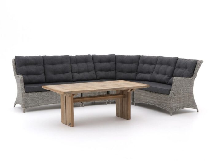 Intenso Furniture Intenso Milano/ROUGH-L dining loungeset 5-delig Laagste prijsgarantie! – Grijs