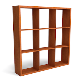 Geroba Egura cortenstaal houtopslag onderverdeling 9 vakken 2000x385x2000 mm – bruin