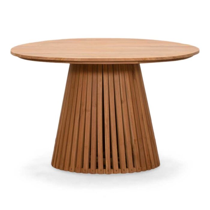 BUITEN living Palau dining tuintafel 4 personen | teakhout | Natural Teak | Ø120cm rond