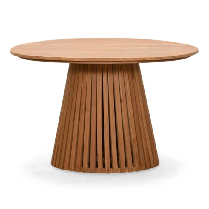 BUITEN living Palau dining tuintafel 4 personen | teakhout | Natural Teak | Ø120cm rond