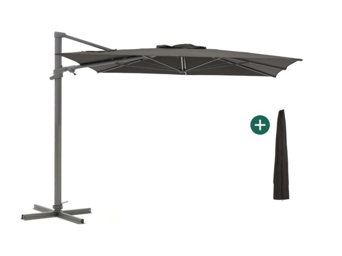 Shadowline Francisco zweefparasol 300x300cm Laagste prijsgarantie! – Zwart