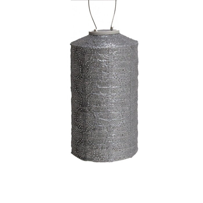 Lumiz Cylinder dia. 18 cm Occult zilver lampion – wit
