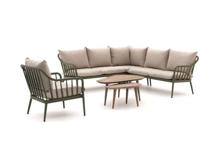 Manifesto Furniture Manifesto Celante/ROUGH-K hoek loungeset 6-delig Laagste prijsgarantie! – Groen