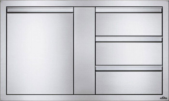 Napoleon grills Inbouwdeur en drie laden combinatie groot (115×71 cm) Napoleon Grill