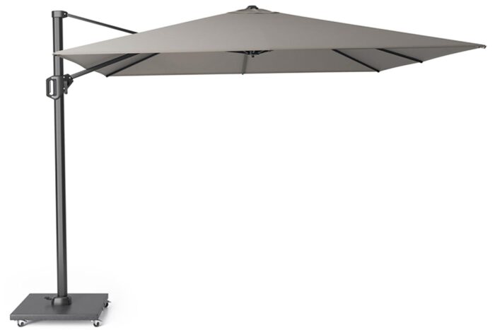 Platinum Challenger zweefparasol 3x3m T2 premium (excl. voet) manhattan – Grijs-antraciet