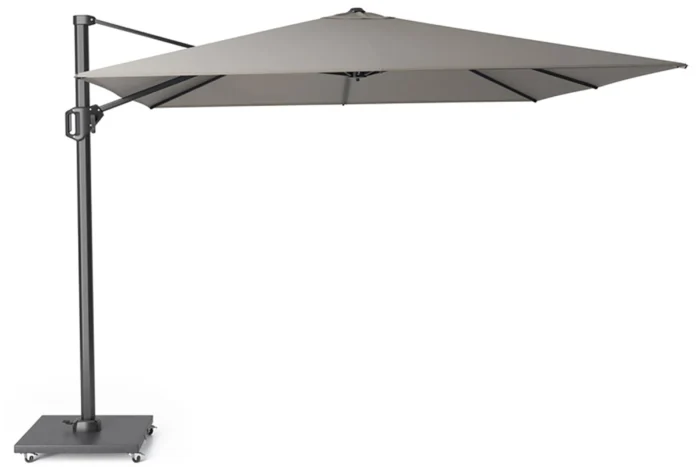 Platinum Challenger zweefparasol 3x3m T2 premium (excl. voet) manhattan - Grijs-antraciet