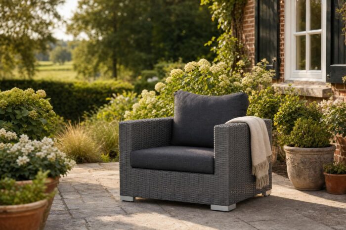 Garden Collections Cuba lounge tuinstoel – Transparant
