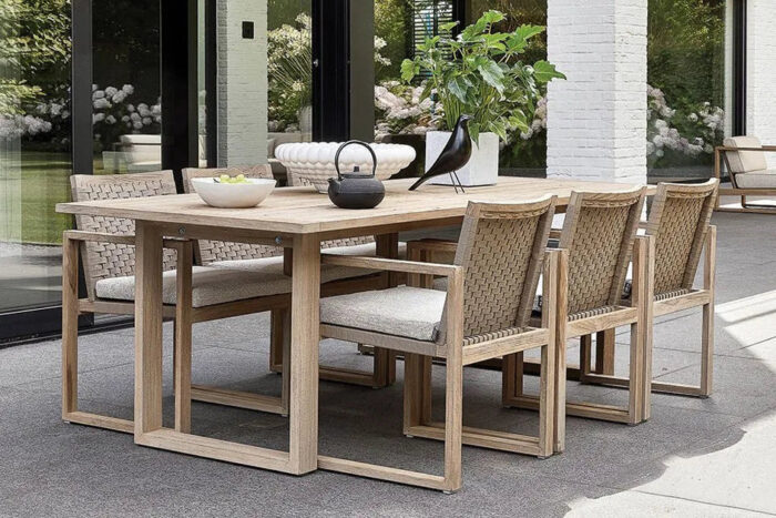 Apple Bee | Antigua Tuintafel 240 x 95 cm | Coastal Teak
