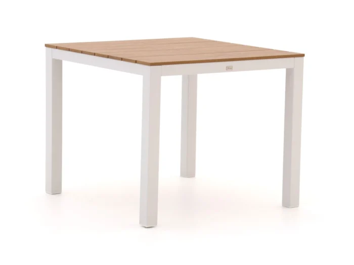 Bellagio tuinmeubelen Fidenza dining tuintafel 90x90x75cm - Wit