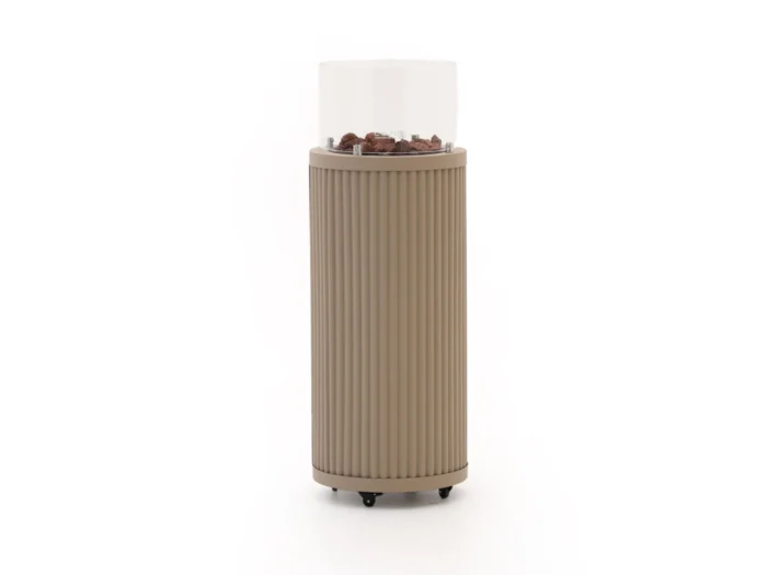 Cosipillar Curved gaslantaarn ø40cm (h:112cm) - Taupe