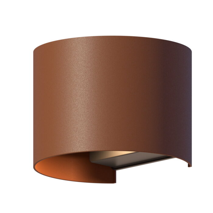Calex Outdoor wall light oval roest – bruin