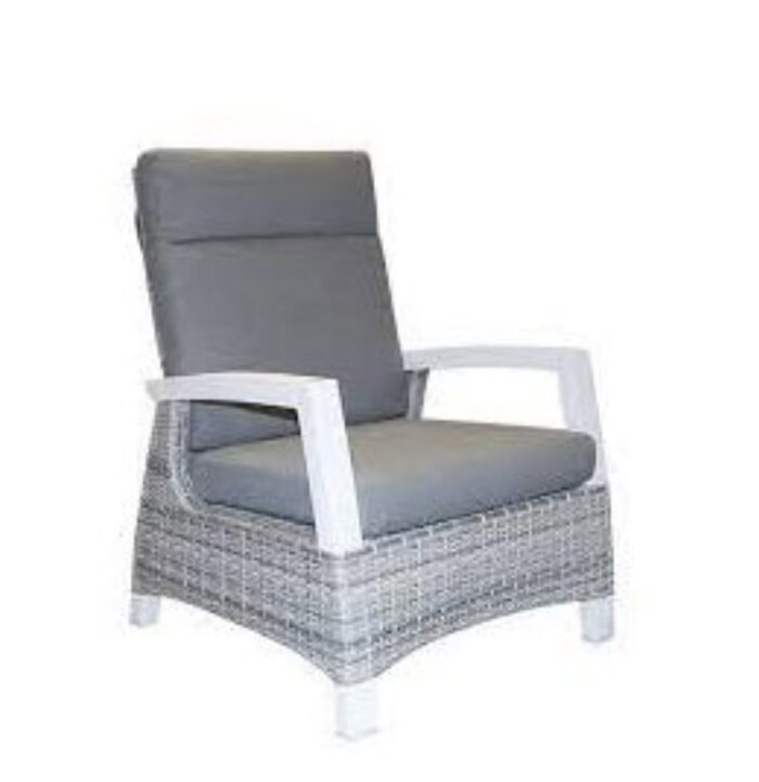 Trestino Rovereto Lounge Tuinstoel – grijs;wit