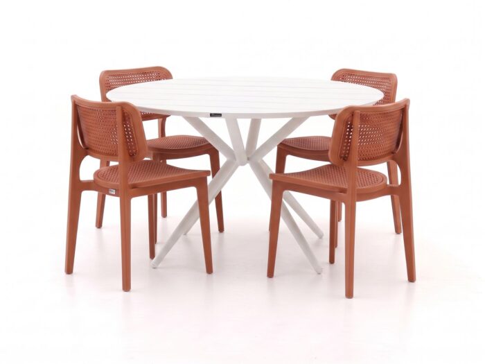 Forza Furniture Forza Xitta/Sora ø127cm dining tuinset 5-delig Laagste prijsgarantie!