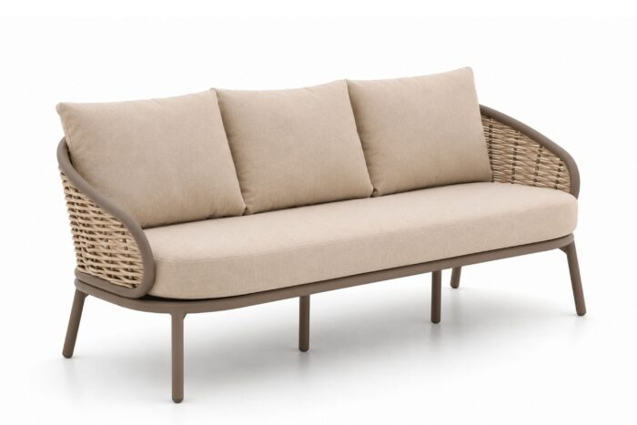Apple Bee Pine Key lounge tuinbank 3-zits – Taupe-naturel-bruin
