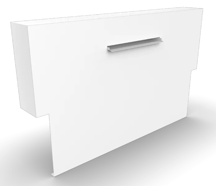Geroba Cascadi Aluminium Watervalelement op vijver 1250 x 250 x 1200 mm - zwart