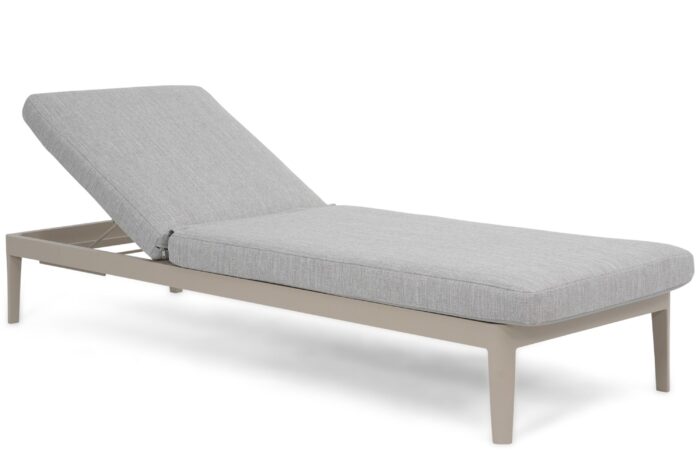 Lifestyle Garden Furniture Mateo ligbed met kussen loft/earth – Taupe-naturel-bruin