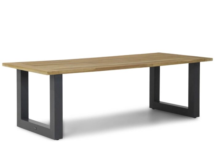 Lifestyle Garden Furniture Talai dining tuintafel antraciet 240 x 100 cm – Old teak greywash