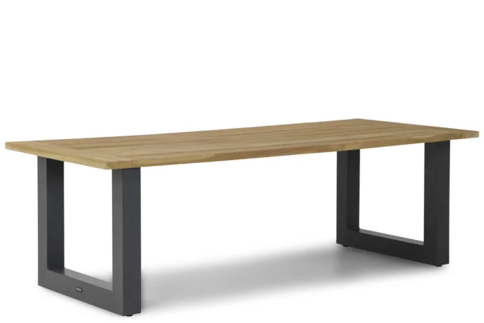 Lifestyle Garden Furniture Talai dining tuintafel antraciet 240 x 100 cm - Old teak greywash