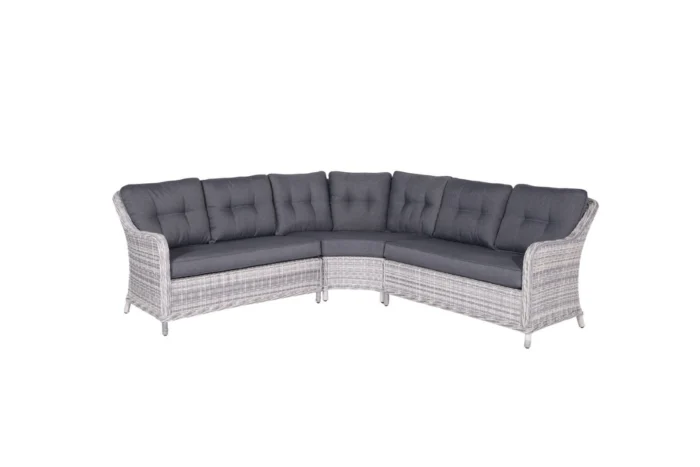 Garden impressions Milwaukee lounge-dining hoek set cloudy grey L237 x B237 x H85 cm