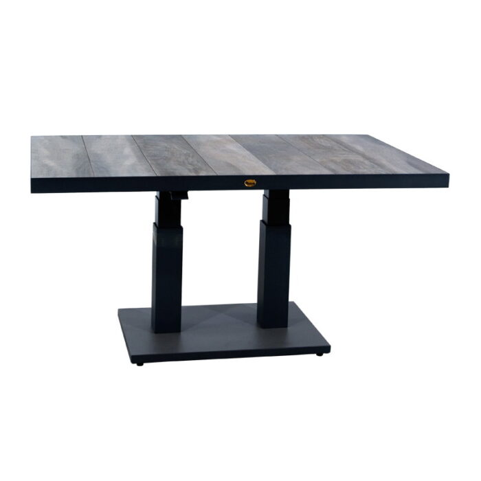 Oosterik home Lounge tafel Farmington Concrete Black D 140 x B 85 x H 73 50 cm – zwart
