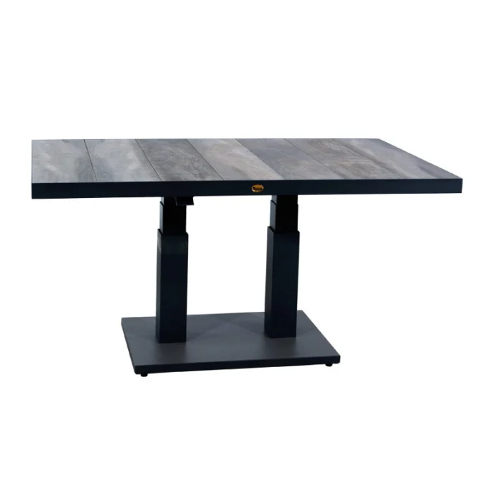 Oosterik home Lounge tafel Farmington Concrete Black D 140 x B 85 x H 73 50 cm - zwart