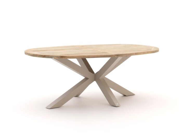 ROUGH Furniture ROUGH-Y Ellips dining tuintafel 200x110cm Laagste prijsgarantie! – Taupe