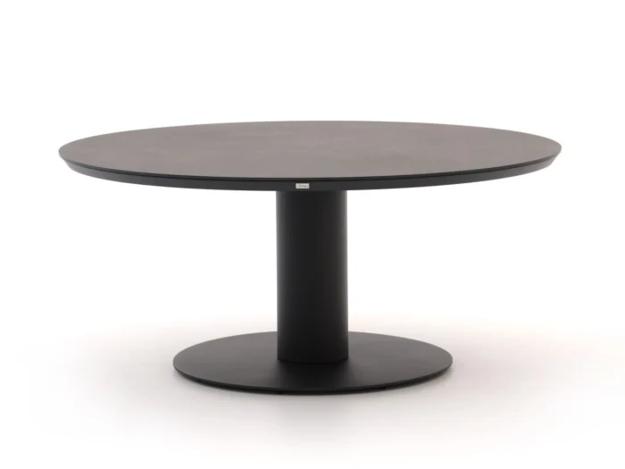 Bellagio tuinmeubelen La Fonte low dining tuintafel ø 150cm - Zwart