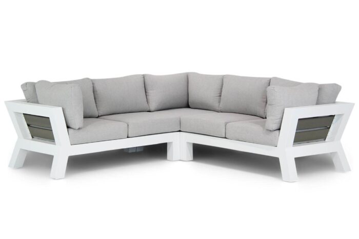 Santika Furniture Yovita hoek loungeset 3-delig – Wit