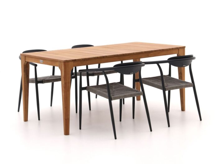 Manifesto Furniture Manifesto Cavone/Bruca 170cm dining tuinset 5-delig stapelbaar Laagste prijsgarantie! – Bruin