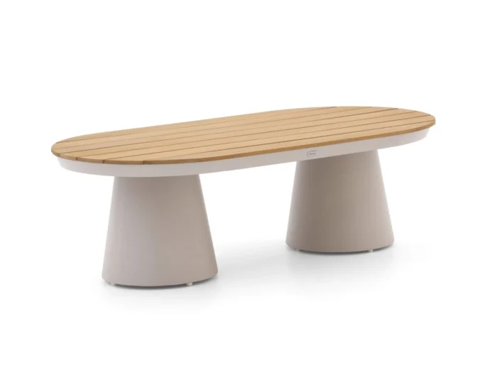 Bellagio tuinmeubelen Ledrotta lounge tuintafel 140x73x43cm - Taupe
