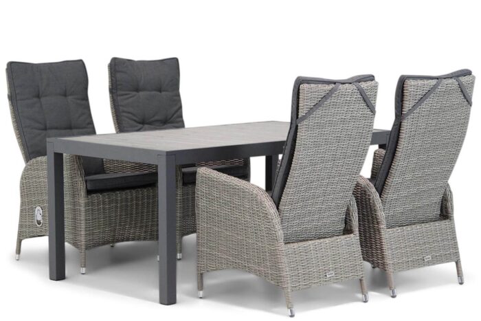 Garden Collections Lincoln/Residence 164 cm dining tuinset 5-delig – Grijs-antraciet