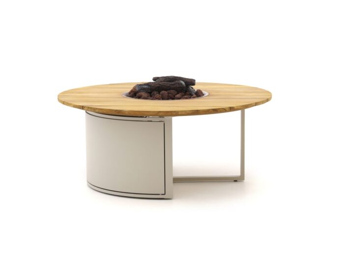 Cosiloft lounge vuurtafel ø120cm (h: 50cm) Laagste prijsgarantie! – Taupe